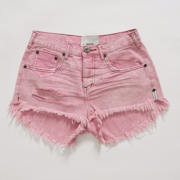 Free People Pants - One Teaspoon Evil Eye Le Wolves Mid Waist Shorts